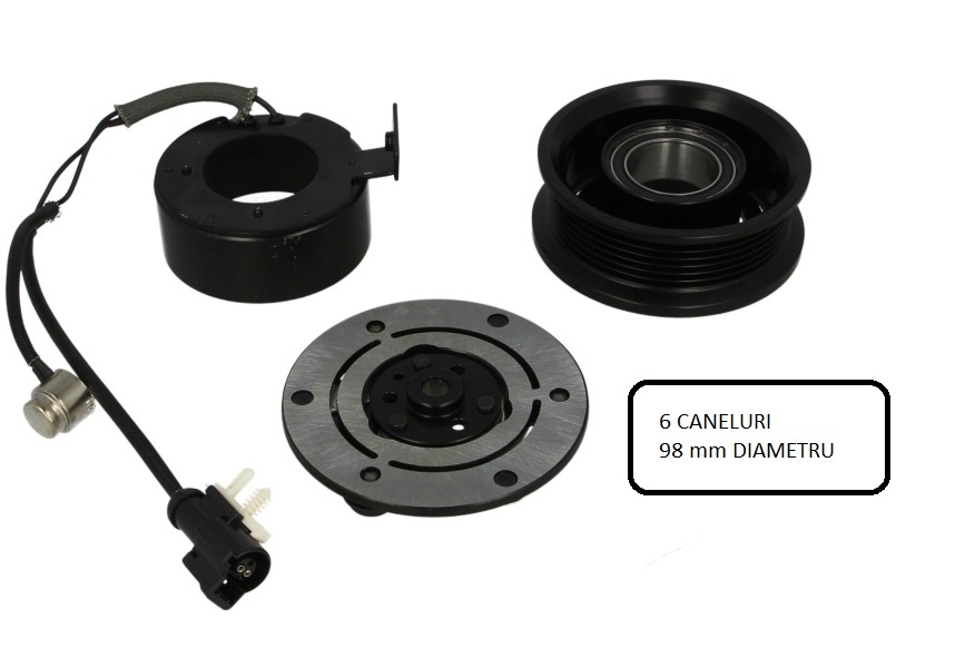 Fulie compresor Ac/ completa pentru Ford cu compresor tip SC90V