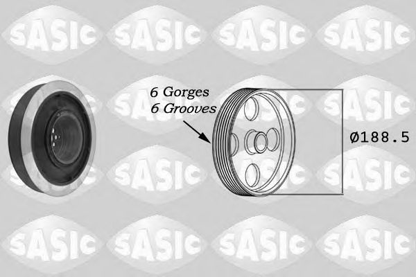 Fulie curea arbore cotit AUDI A4 (8EC, B7) - Cod intern: W20037508 - LIVRARE DIN STOC in 24 ore!!!
