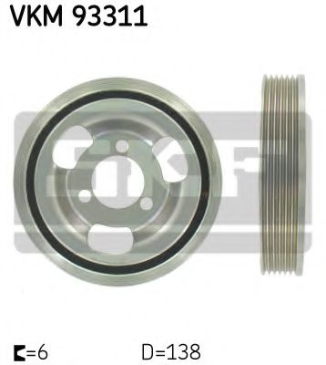 Fulie curea arbore cotit CITROËN C4 II (B7) (2009 - 2016) SKF VKM 93311