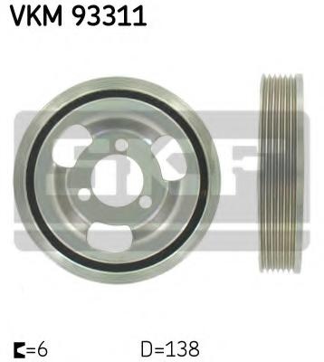 Fulie curea, arbore cotit Citroen C4 cupe (LA_), Citroen C4 I (LC_), PEUGEOT 207 (WA_, WC_) - SKF VKM 93311