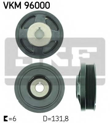 Fulie curea arbore cotit # Daewoo Kalos 1.4 limuzina [klas] benzina 94cp/69kw F14D3 2003 2004 # VKM 96000 # SKF