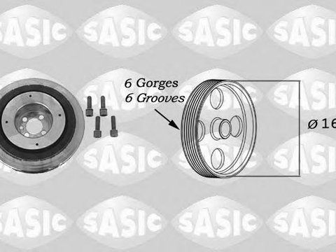 Fulie curea, arbore cotit FIAT BRAVA (182), FIAT BRAVO I (182), ALFA ROMEO 156 (932) - SASIC 9001813