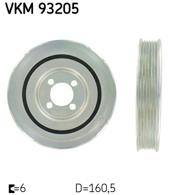 Fulie curea arbore cotit # Fiat Panda 1.3 van [169] multijet 4x4 motorina 75cp/55kw 169 A1.000 2006 2007 2008 2009 2010 2011 2012 2013 2014 2015 2016 2017 2018 2019 2020 2021 2022 2023 2024 2025 # VKM 93205 # SKF