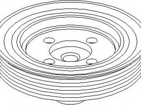 Fulie curea, arbore cotit FORD FIESTA Mk IV (JA_, JB_), FORD COURIER caroserie (J5_, J3_), FORD FOCUS (DAW, DBW) - TOPRAN 302 804