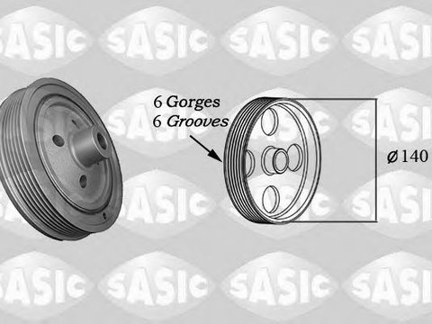 Fulie curea arbore cotit FORD FOCUS II Station Wagon (DA_) (2004 - 2012) SASIC 2156055