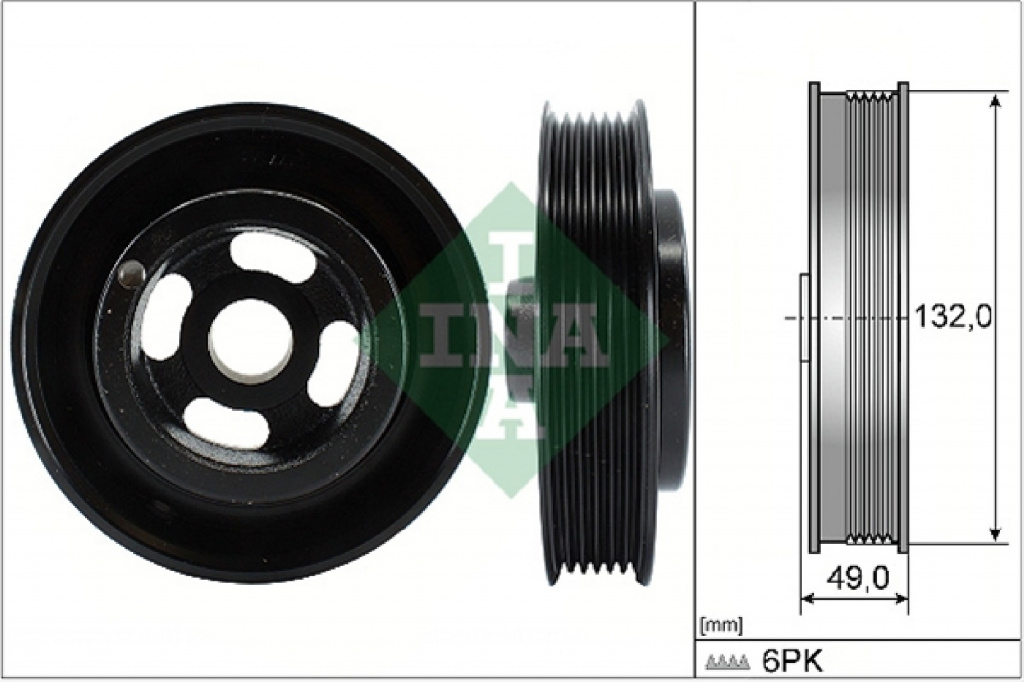 Fulie curea arbore cotit ina Ford produs nou origi