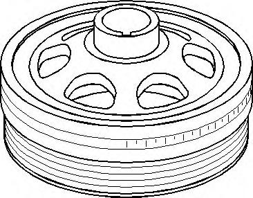 Fulie curea, arbore cotit MERCEDES-BENZ SL (R129), MERCEDES-BENZ C-CLASS limuzina (W202), MERCEDES-BENZ E-CLASS limuzina (W210) - TOPRAN 401 010