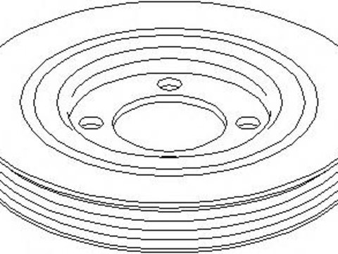 Fulie curea, arbore cotit PEUGEOT 106 (1A, 1C), Citroen AX (ZA-_), Citroen CHANSON (S0, S1) - TOPRAN 721 029