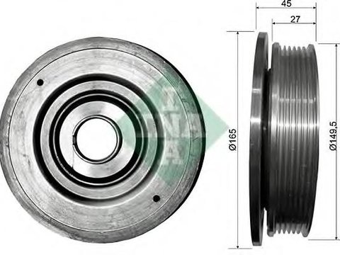 Fulie curea, arbore cotit RENAULT ESPACE Mk III (JE0_), RENAULT MASTER II Van (FD), RENAULT MASTER II platou / sasiu (ED/HD/UD) - INA 544 0094 10