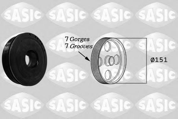 Fulie curea, arbore cotit RENAULT TRAFIC II bus (JL), RENAULT TRAFIC II Van (FL), RENAULT ESPACE Mk IV (JK0/1_) - SASIC 2154018