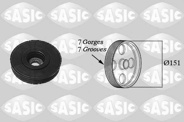 Fulie curea, arbore cotit SASIC 2154017 pentru REN