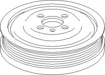 Fulie curea, arbore cotit SEAT AROSA (6H), VW LUPO (6X1, 6E1), AUDI A2 (8Z0) - TOPRAN 111 687