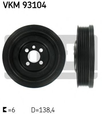 Fulie curea arbore cotit SKODA OCTAVIA (1Z3) - Cod intern: W20033635 - LIVRARE DIN STOC in 24 ore!!!