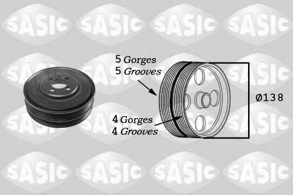 Fulie curea arbore cotit SKODA SUPERB (3U4) (2001 - 2008) SASIC 2156027