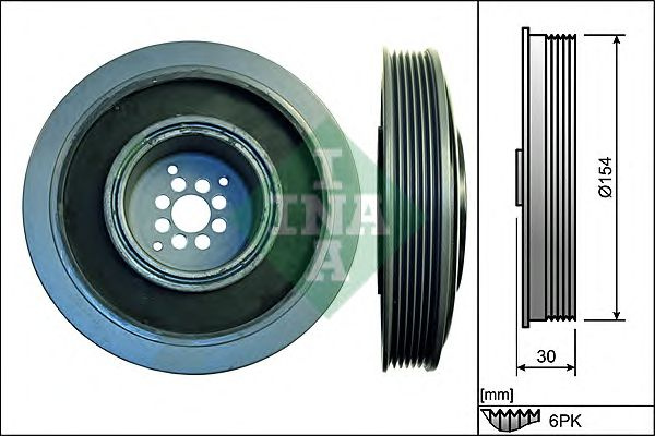 Fulie curea arbore cotit VW 3,0TDI A4/A6 04- - Cod