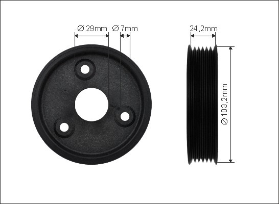 Fulie, pompa servo (500322 CAFFARO) NISSAN,RENAULT