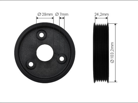 Fulie, pompa servo (500322 CAFFARO) NISSAN,RENAULT