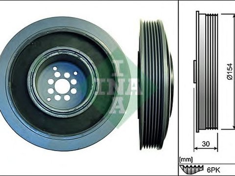 Fulie vibrochen AUDI A4 Allroad 8KH B8 INA 544010210