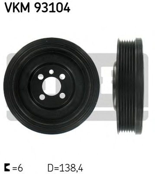 Fulie vibrochen AUDI A5 Cabriolet 8F7 SKF VKM93104