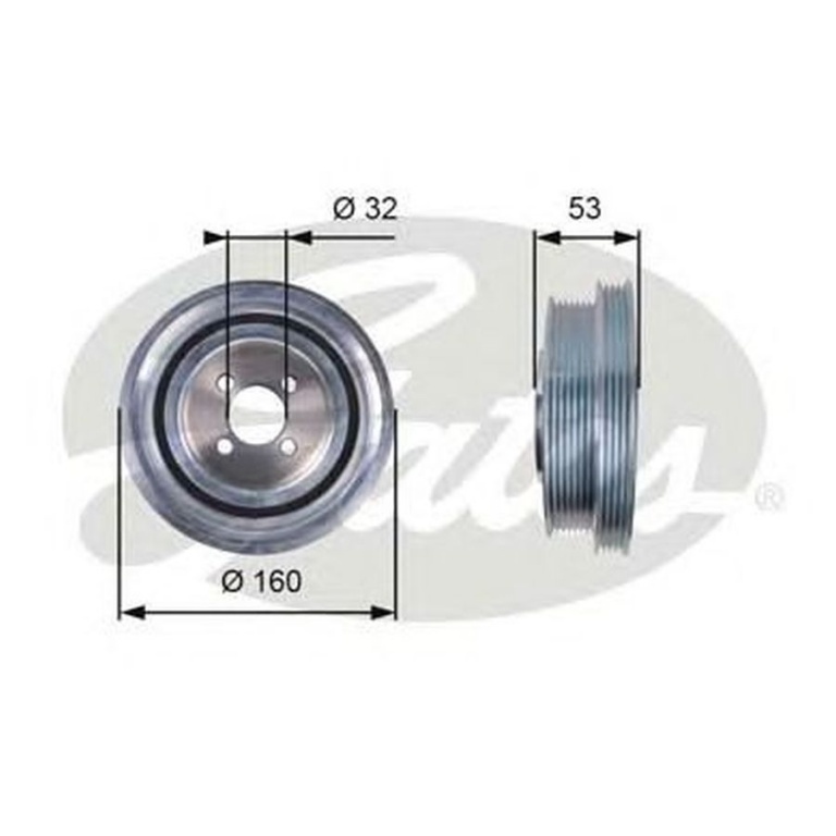 Fulie vibrochen FIAT DUCATO caroserie 250 290 GATE