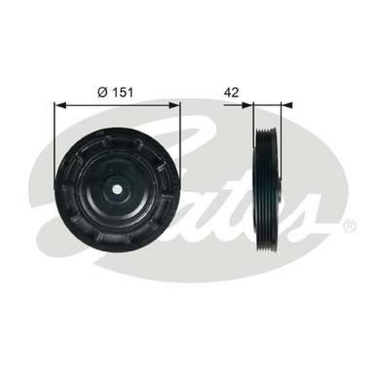 Fulie vibrochen OPEL MOVANO caroserie F9 GATES TVD1116