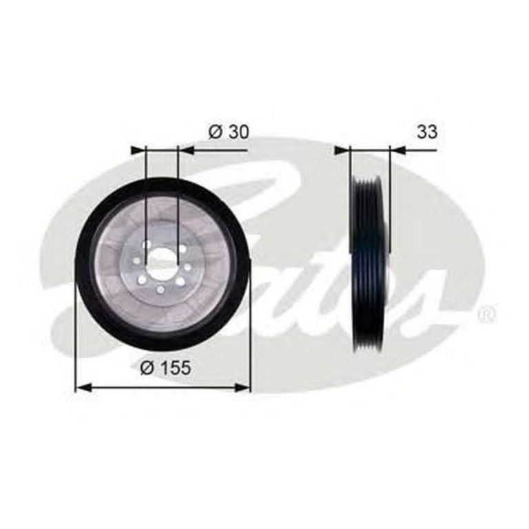 Fulie vibrochen VW POLO 6N1 GATES TVD1088