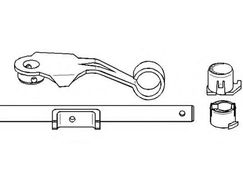 Furca decuplare, ambreiaj Citroen XANTIA (X1), Citroen ZX (N2), PEUGEOT 306 hatchback (7A, 7C, N3, N5) - TOPRAN 722 141