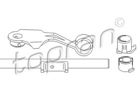 Furca decuplare, ambreiaj PEUGEOT 306 (7B, N3, N5) (1993 - 2003) TOPRAN 722 140