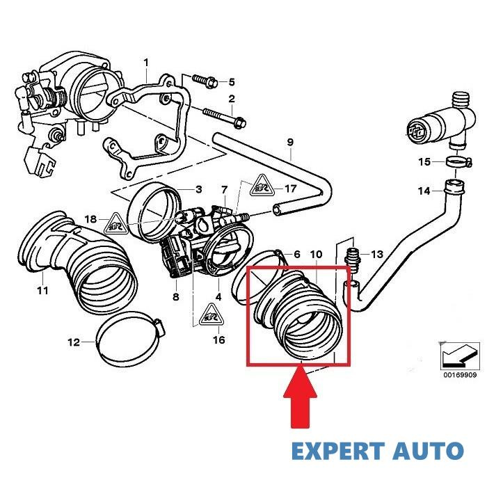 Furtun aer BMW Seria 3 (1990-1998) [E36]