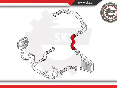 Furtun aer supraalimentare ; AUDI A4 B6 ; 8E0145745B