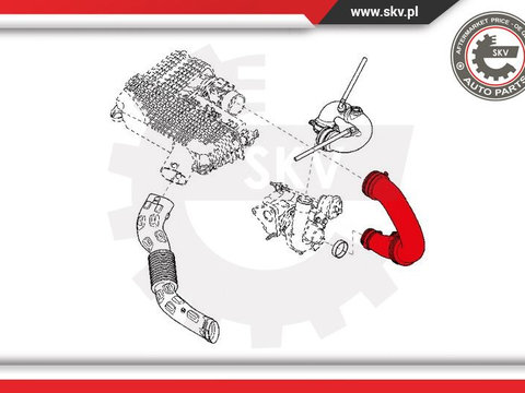 Furtun aer supraalimentare ; DACIA Logan RENAULT Clio II Kangoo Logan I Thalia I ; 8200280084