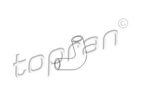 Furtun,aerisire bloc motor OPEL ZAFIRA B (A05) (2005 - 2016) TOPRAN 206 556 piesa NOUA