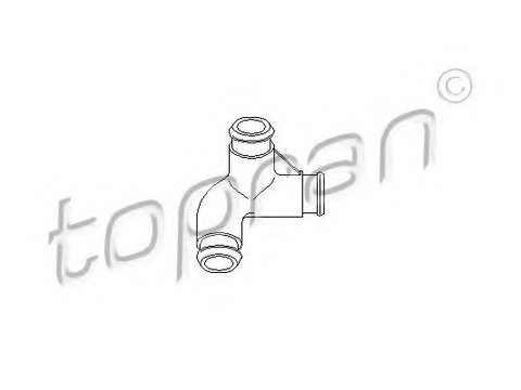 Furtun aerisire chiulasa 111 358 TOPRAN pentru Audi A4 Audi A6 Vw Passat Skoda Superb