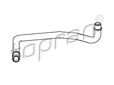 Furtun, aerisire chiulasa SEAT ALHAMBRA (7V8, 7V9) (1996 - 2010) TOPRAN 109 614