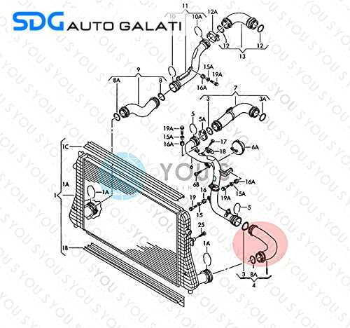 Furtun Conducta Presiune Aer Intercooler Audi A3 8P 1.8 TFSI BYT BZB CDAA 2004 - 2013 [C6470]