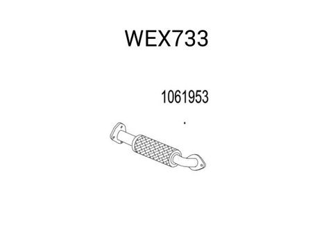 Furtun flexibil, sistem de esapament FORD FOCUS Limuzina (DFW) (1999 - 2007) QWP WEX733 piesa NOUA