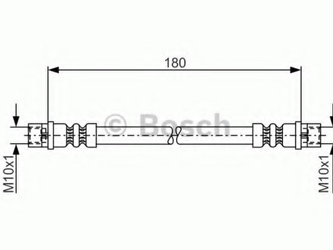 Furtun frana 1 987 476 018 BOSCH pentru Audi A4 Vw Passat Skoda Superb Audi A8