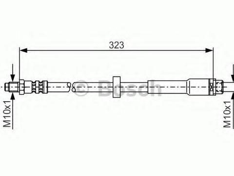 Furtun frana 1 987 476 293 BOSCH pentru Audi A6