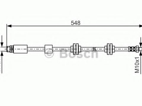 Furtun frana 1 987 476 360 BOSCH pentru Bmw Seria 3 Bmw Z4 Bmw Seria 1