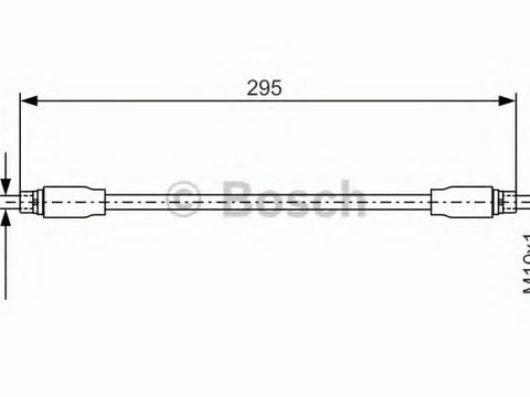 Furtun frana 1 987 476 717 BOSCH pentru Audi A4 Audi A6 Vw Passat