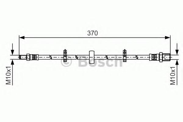 Furtun frana 1 987 481 508 BOSCH pentru Honda Ballade Honda Civic Iveco Daily