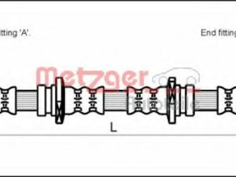 Furtun frana 4110071 METZGER