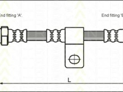 Furtun frana 8150 43105 TRISCAN pentru Hyundai Amica Hyundai Atos Hyundai Atoz Hyundai Santro