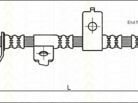 Furtun frana 8150 43118 TRISCAN pentru Hyundai Sonata Hyundai Grandeur Hyundai Xg Kia Magentis Kia Optima