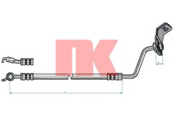 Furtun frana 853486 NK pentru Hyundai Santa