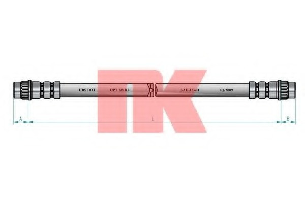 Furtun frana 853937 NK pentru Renault Kangoo Renault Espace Nissan Kubistar Renault Modus