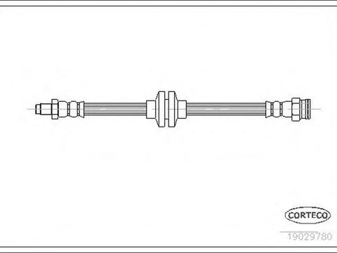 Furtun frana ALFA ROMEO 147 937 CORTECO 19029780