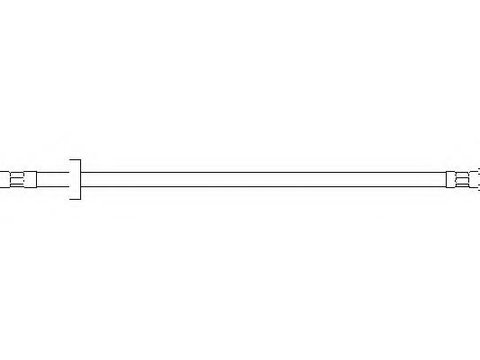 Furtun frana AUDI 500 (43, C2), AUDI 100 Avant (43, C2), VW LT28-50 bus (281-363) - TOPRAN 107 820