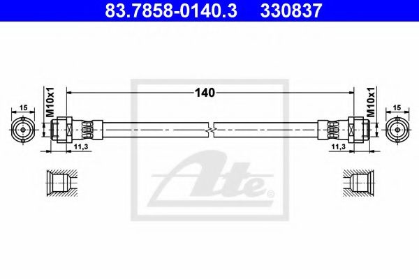 Furtun frana AUDI A1 Sportback (8XA, 8XF, 8XK) (20