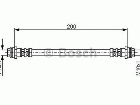 Furtun frana AUDI A2 8Z0 BOSCH 1987476946